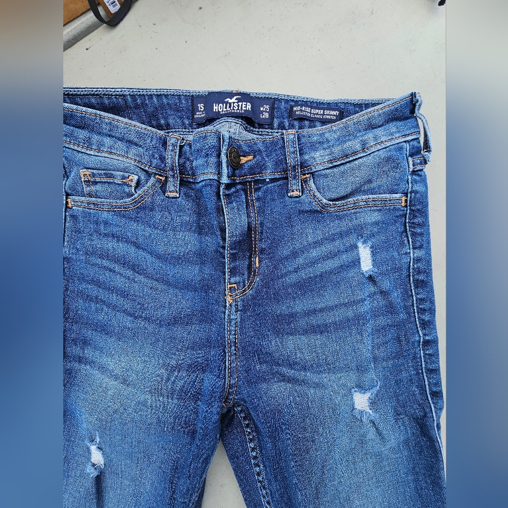 Hollister jeans mid rise super skinny